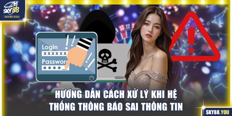 Hướng dẫn cách xử lý khi hệ thống thông báo sai thông tin