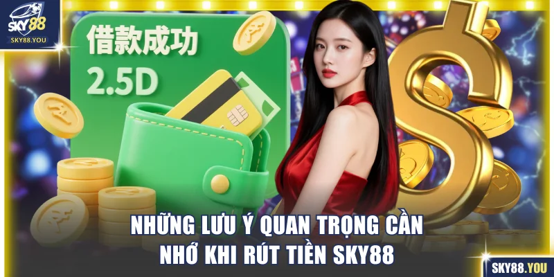 Những lưu ý quan trọng cần nhớ khi rút tiền SKY88