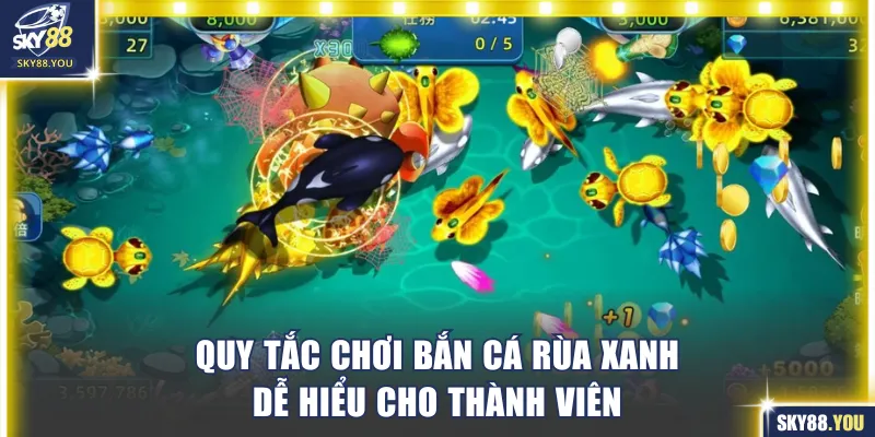 Quy tắc chơi Bắn Cá Rùa Xanh dễ hiểu